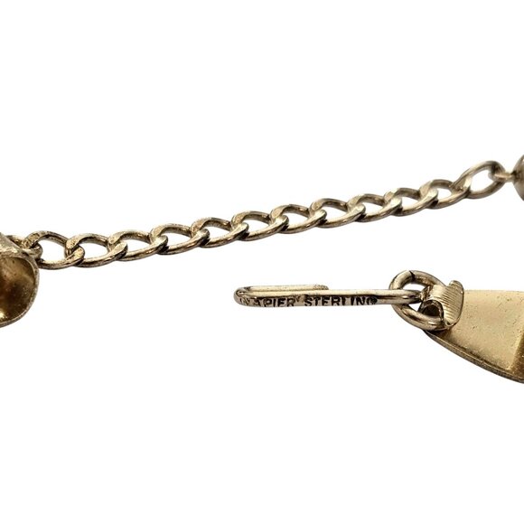 NOT FOR SALE Napier Vintage Sterling Gold Vermeil Choker Modernist Necklace - Picture 6 of 10